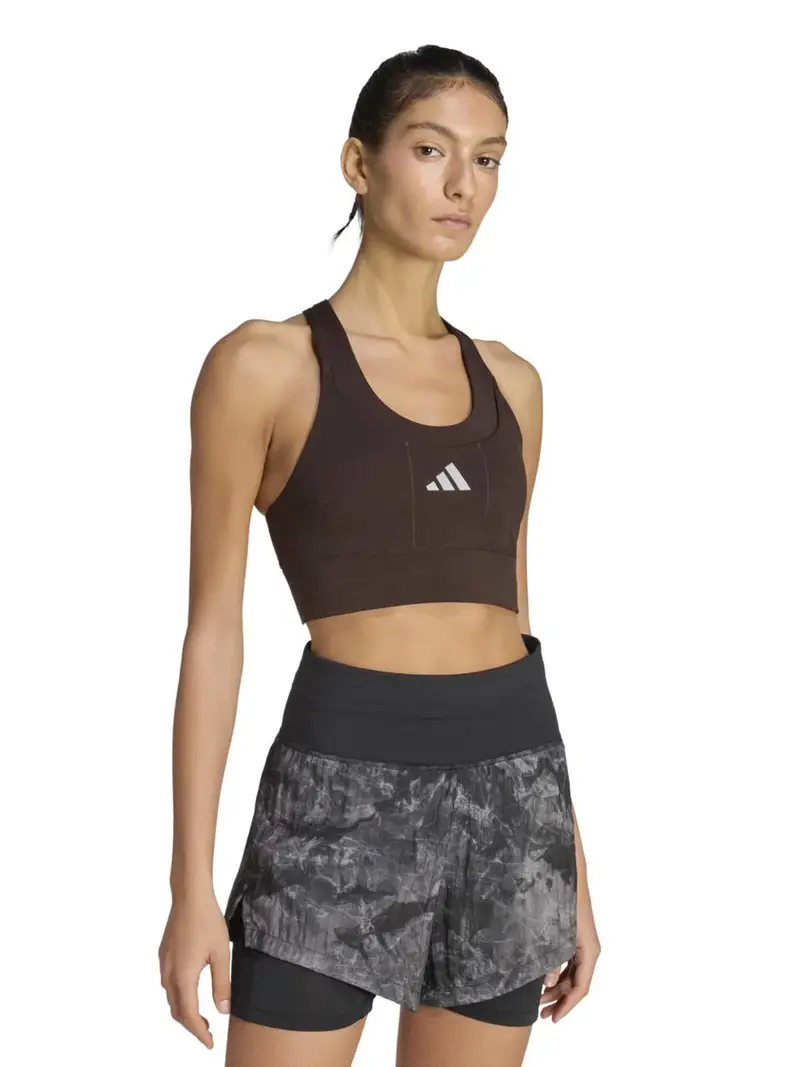 Reggiseno sportivo ADI365 castano / bianco miniatura 2