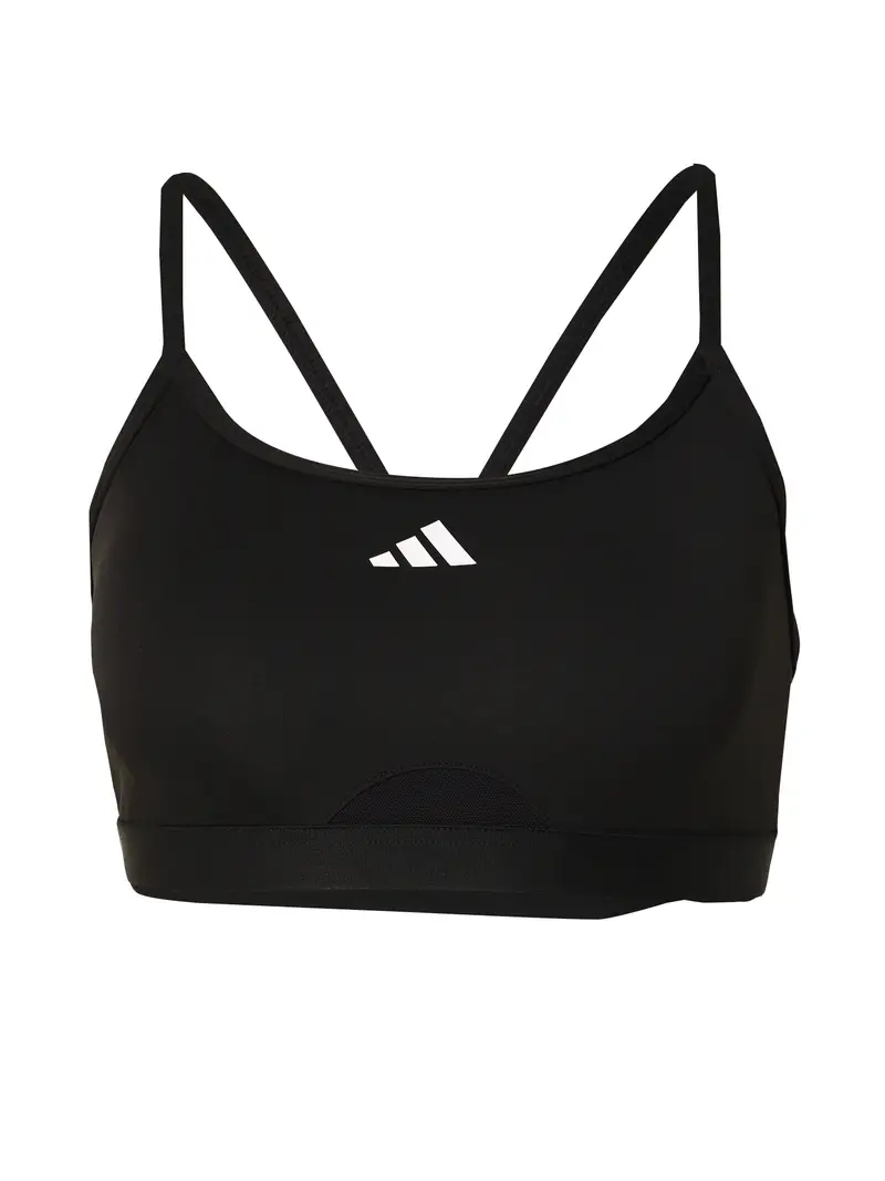 ADIDAS PERFORMANCE Reggiseno sportivo 'Aeroreact'  nero / bianco