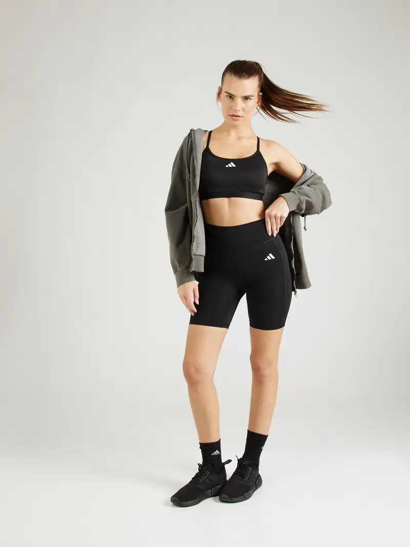 ADIDAS PERFORMANCE Reggiseno sportivo 'Aeroreact' nero / bianco miniatura 3