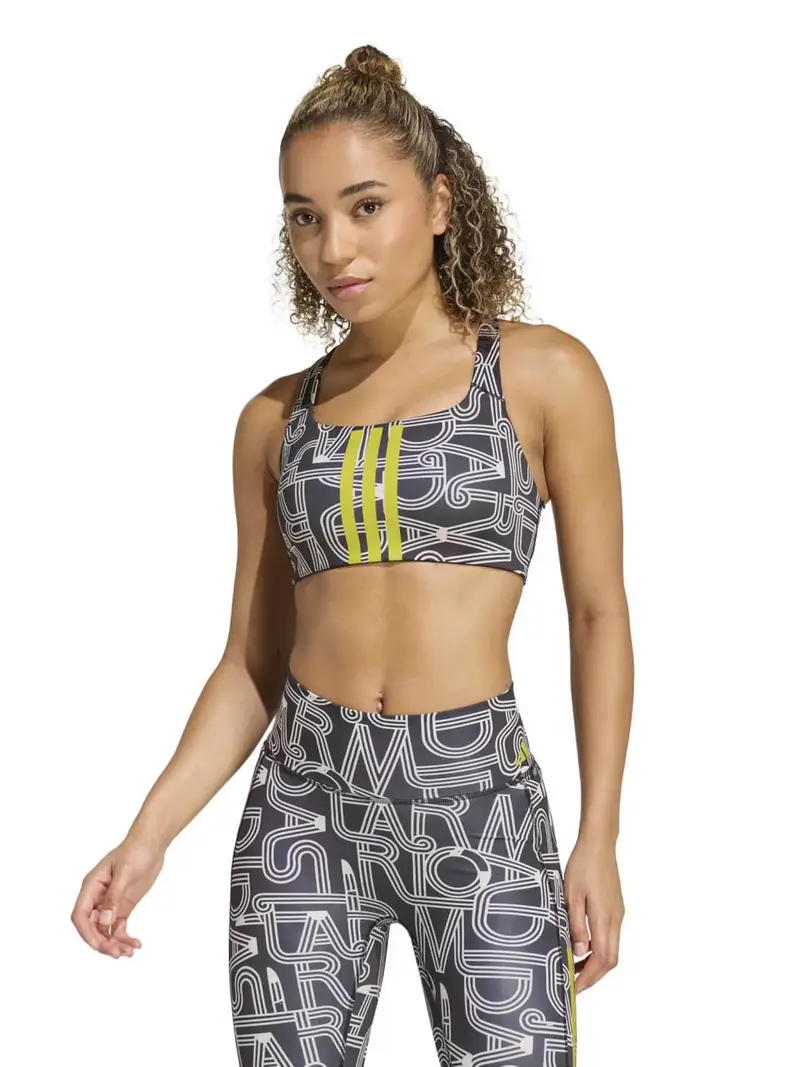 Reggiseno sportivo FARM giallo / nero / bianco miniatura 2