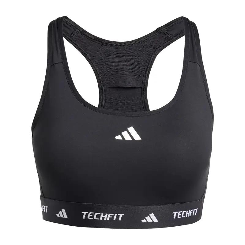 ADIDAS PERFORMANCE Reggiseno sportivo  nero / bianco