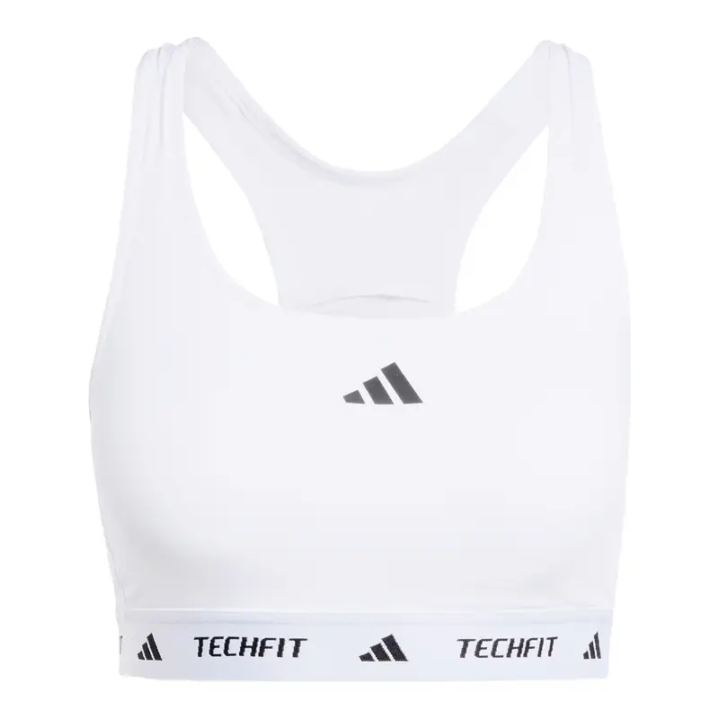 ADIDAS PERFORMANCE Reggiseno sportivo nero / bianco