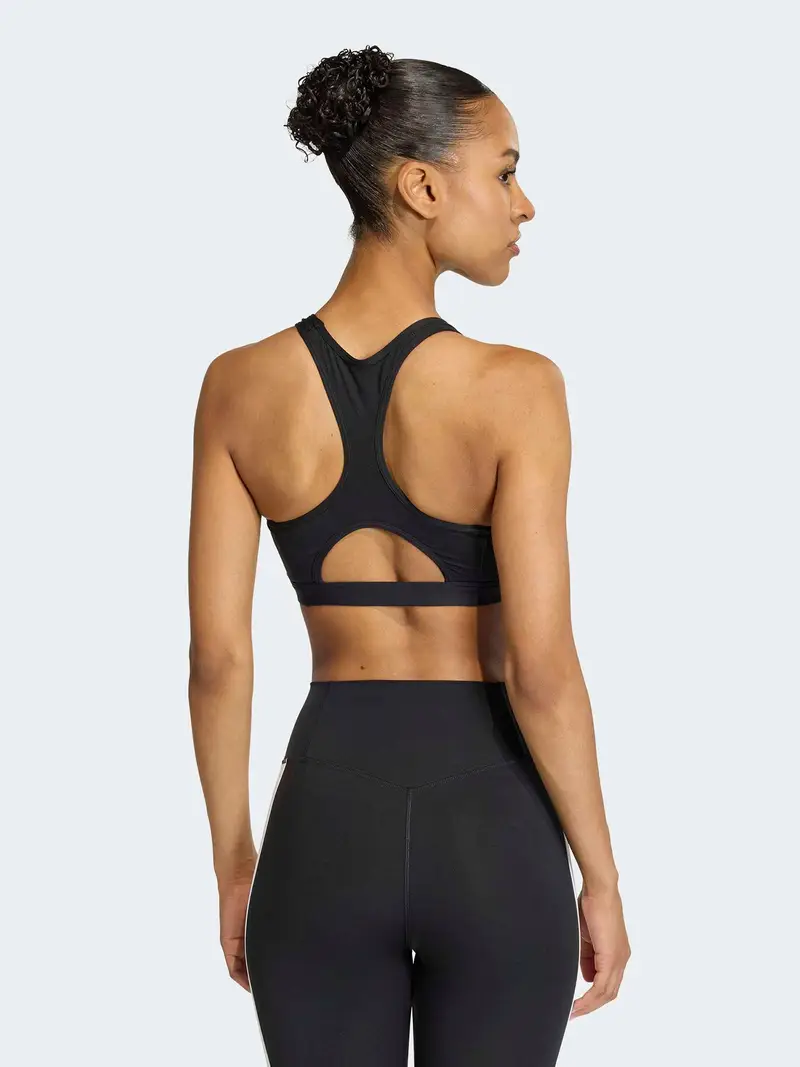 Reggiseno sportivo nero / bianco miniatura 3