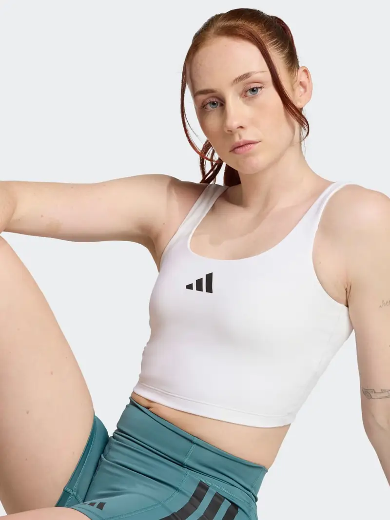 ADIDAS PERFORMANCE Reggiseno sportivo 'Power' nero / bianco miniatura 2