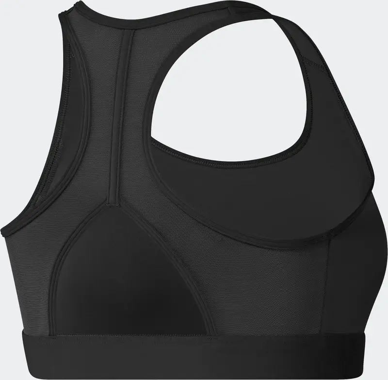 ADIDAS PERFORMANCE Reggiseno sportivo 'POWER REACT' nero / bianco miniatura 3