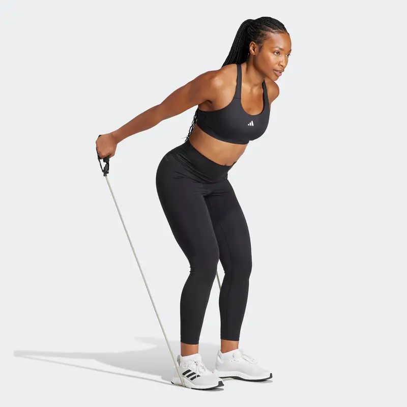 ADIDAS PERFORMANCE Reggiseno sportivo 'Tlrdreact' nero / bianco miniatura 3