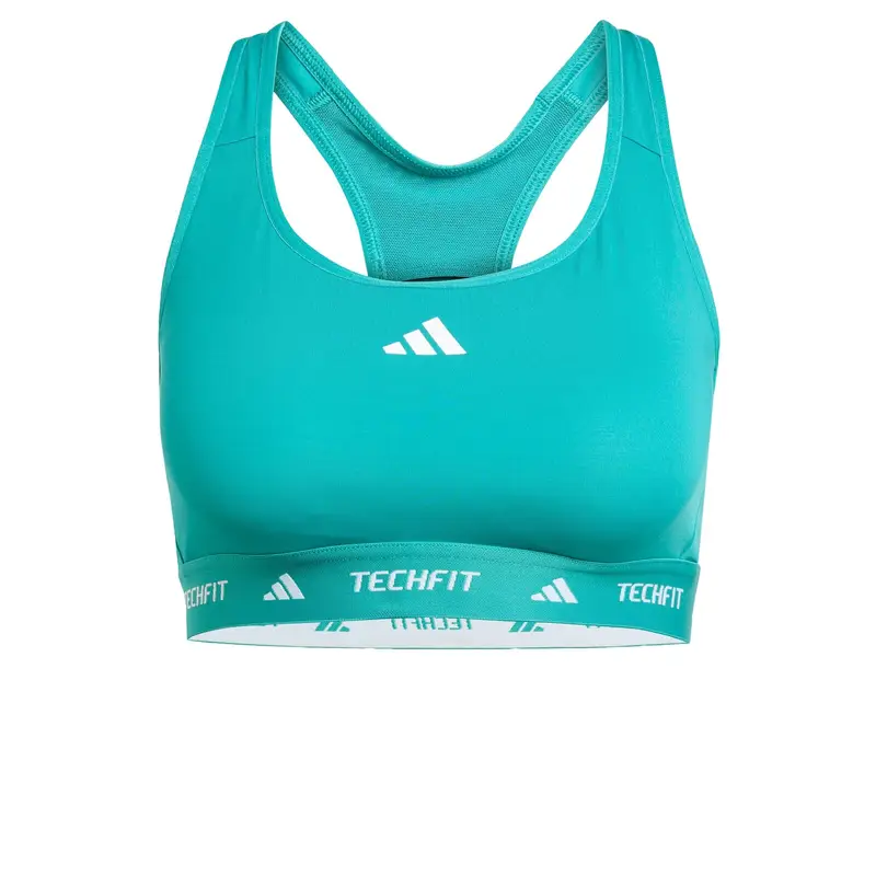 ADIDAS PERFORMANCE Reggiseno sportivo  turchese / bianco