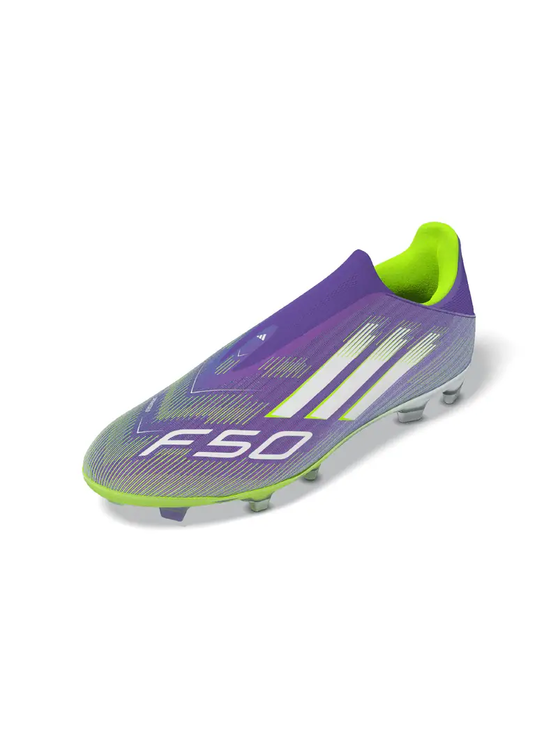 Scarpa da calcio F50 League verde / lilla / bianco