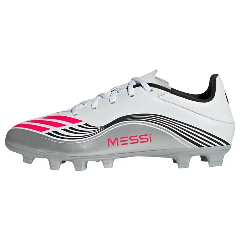 Scarpa da calcio 'F50 Messi Club Firm/Multi-Ground' grigio / rosa scuro / bianco