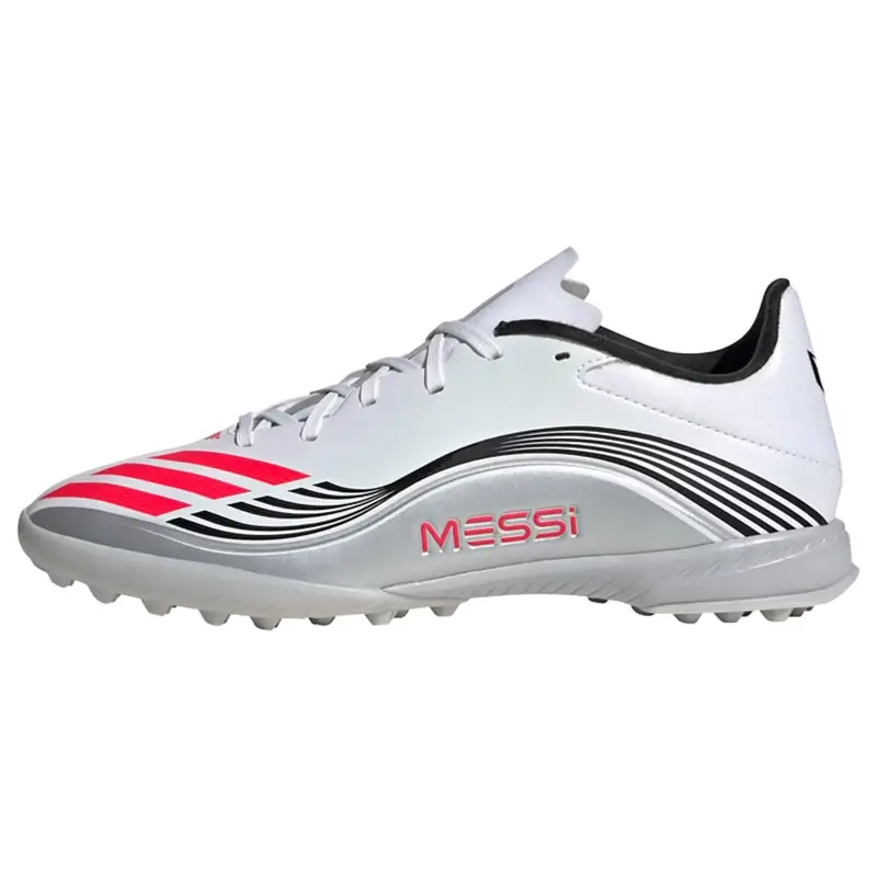Scarpa da calcio 'F50 Messi League' rosso / nero / argento / bianco