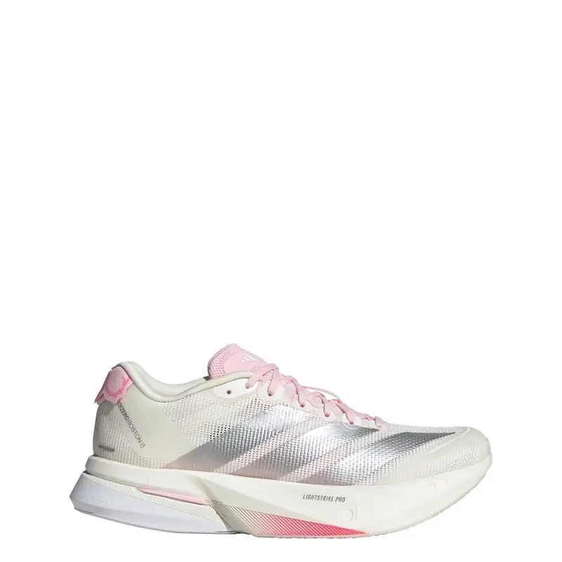 Scarpa da corsa Adizero Boston 13 grigio / rosa / bianco naturale miniatura 2