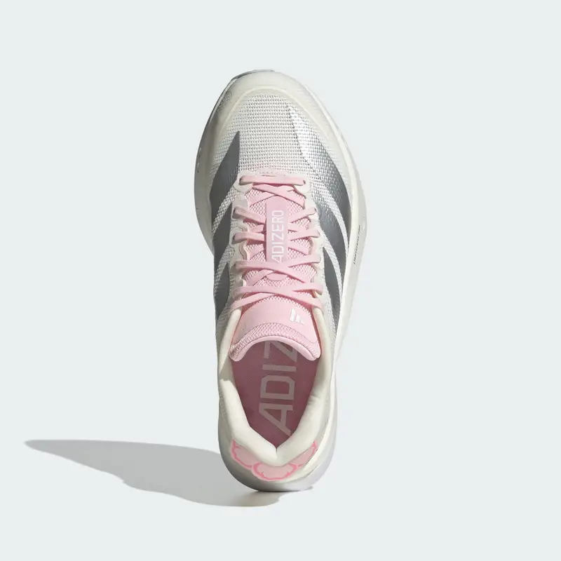 Scarpa da corsa Adizero Boston 13 grigio / rosa / bianco naturale miniatura 3