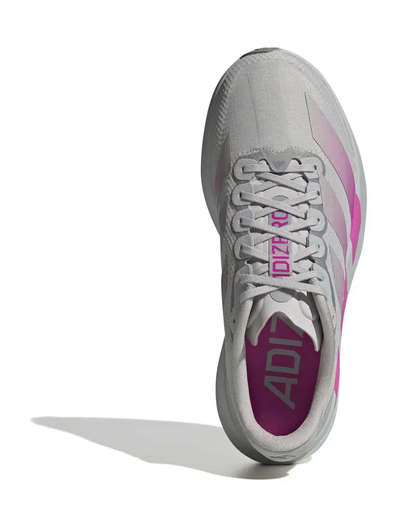 Scarpa da corsa Adizero EVO SL grigio / fucsia miniatura 2