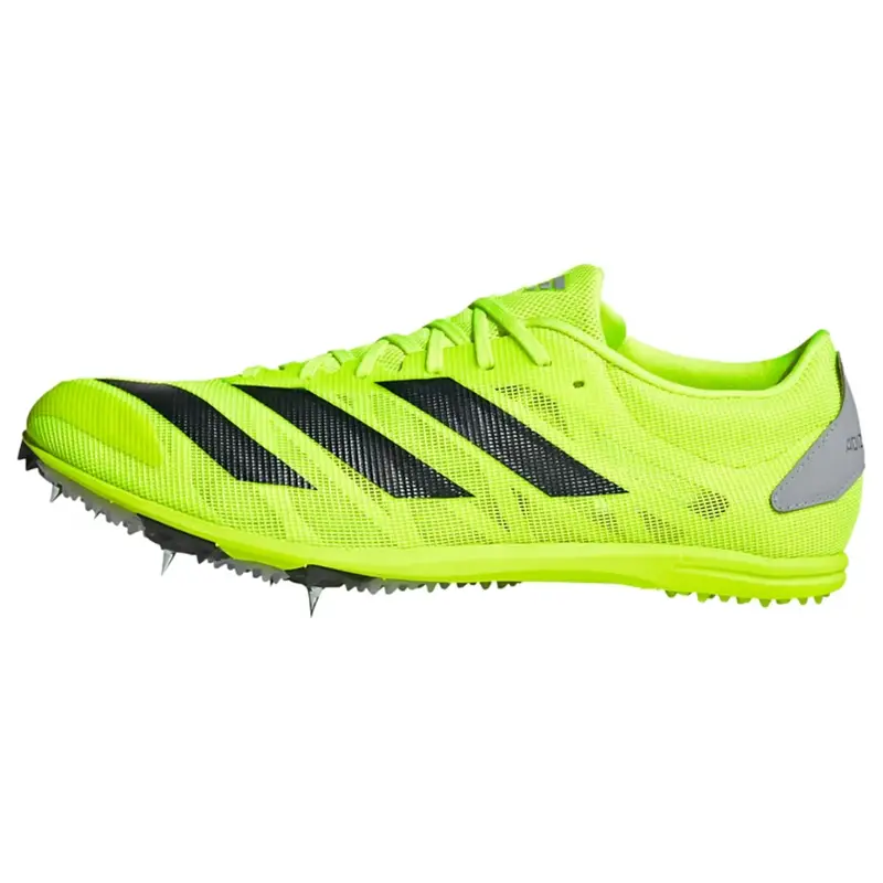 Scarpa da corsa Adizero XCS grigio argento / verde neon / nero