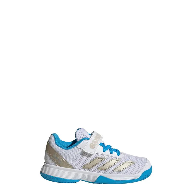 Scarpa sportiva Courtflash blu / oro / bianco miniatura 2