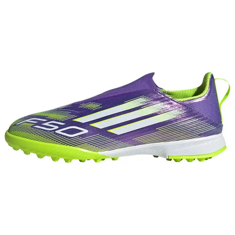 Scarpa sportiva F50 League verde neon / lilla / bianco