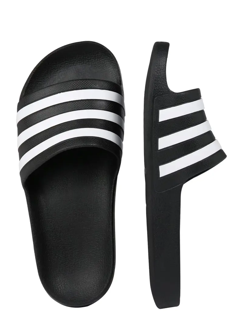Scarpe da spiaggia / da bagno Adilette Aqua nero / bianco miniatura 2