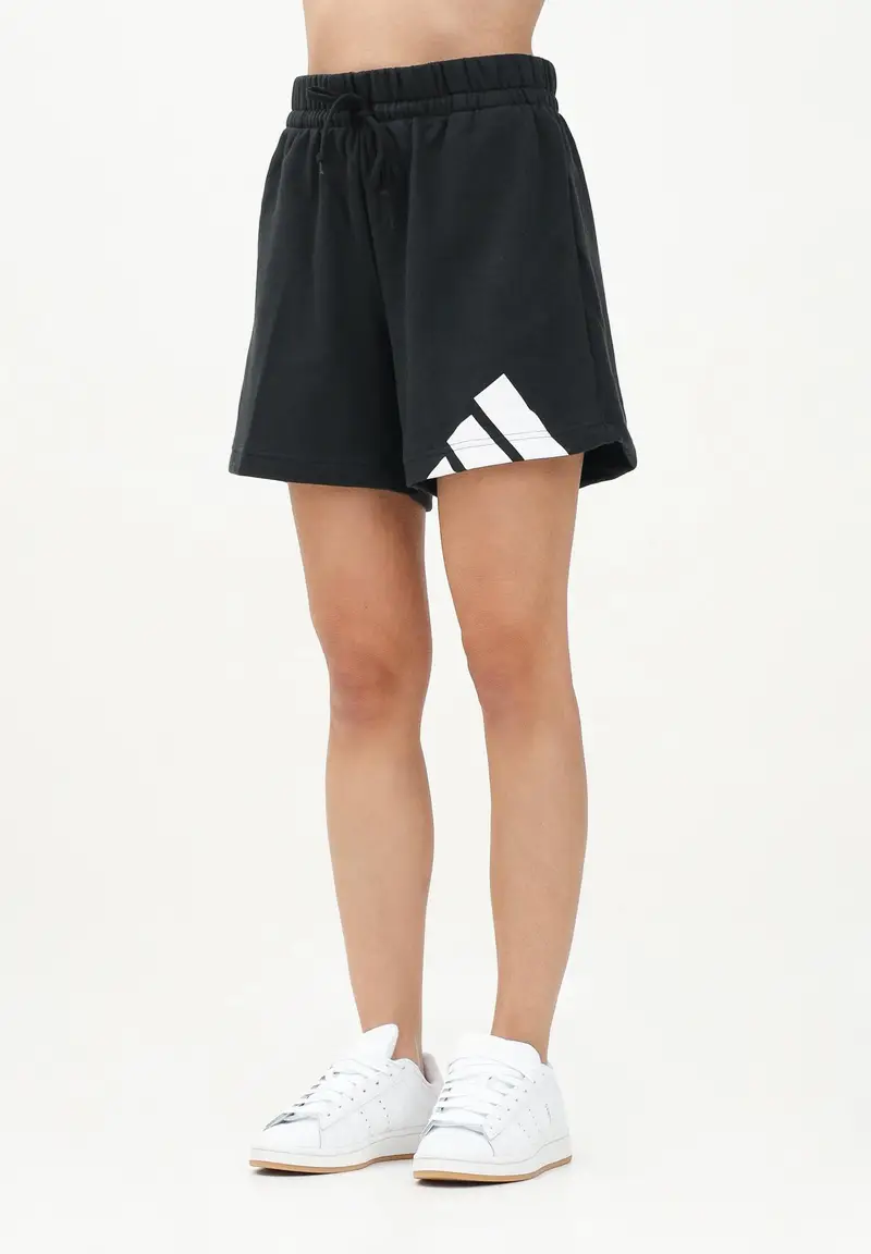 ADIDAS PERFORMANCE Shorts Essentials Big Logo French Terry nero da donna