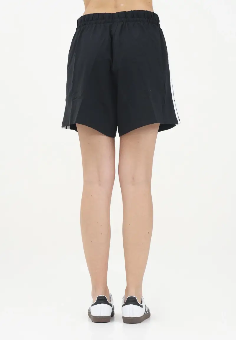 Shorts sportivo Essentials 3-Stripes Cotton nero da donna miniatura 3