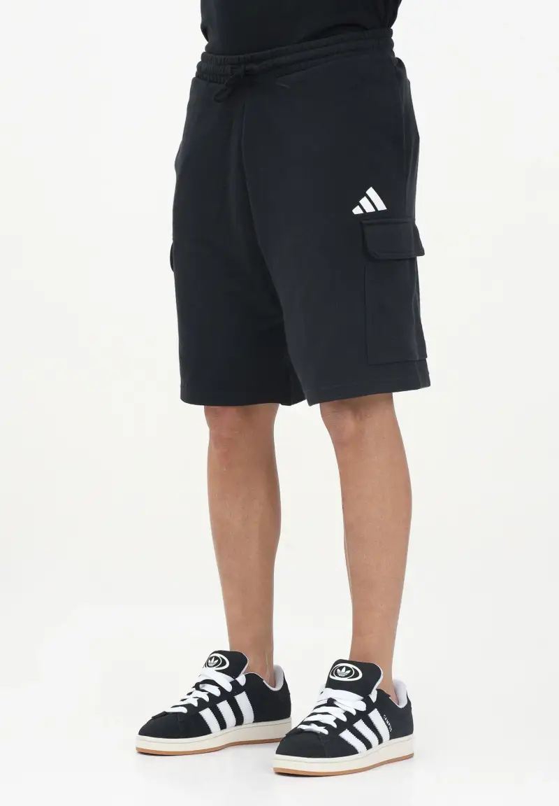 Shorts sportivo Essentials Cargo nero da uomo