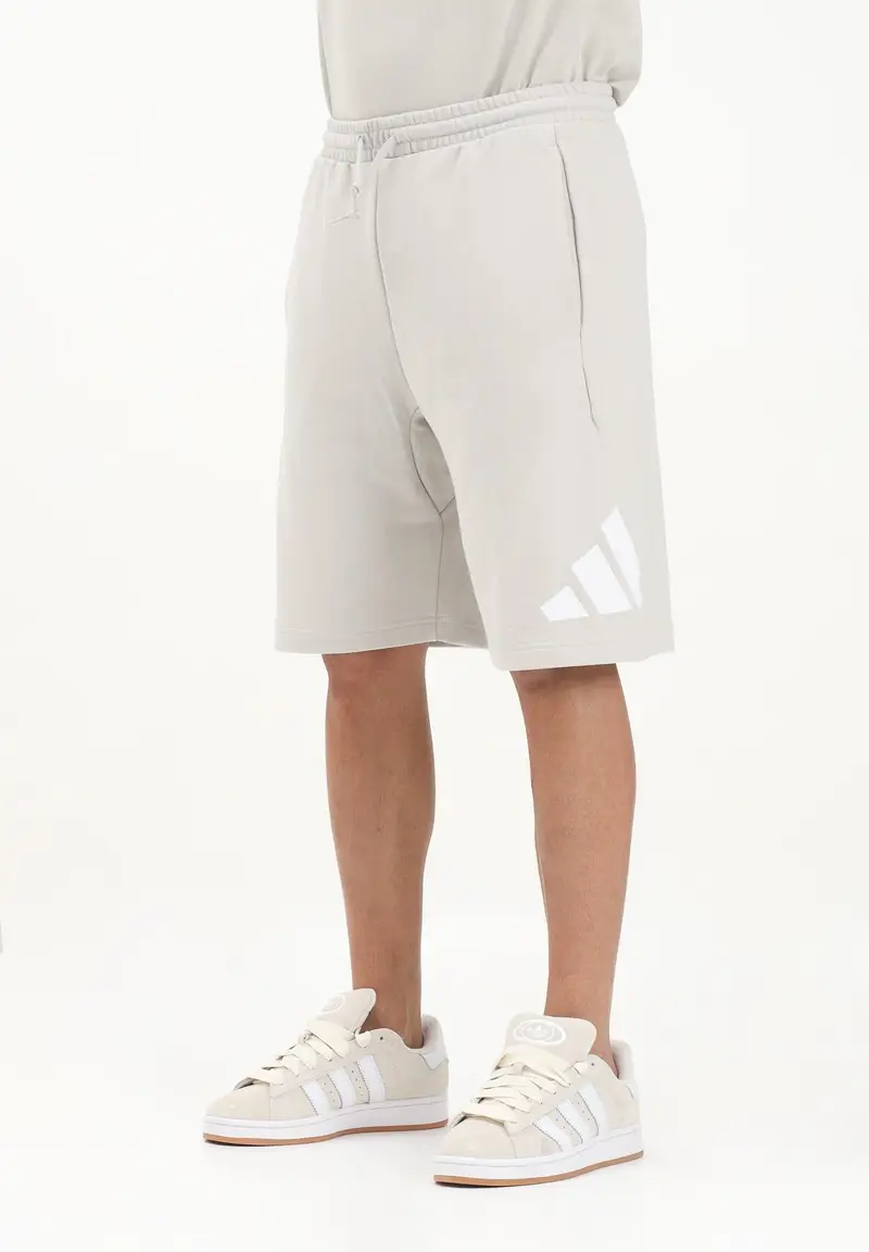 ADIDAS PERFORMANCE Shorts sportivo Essentials Logo Grande French Terry beige da uomo