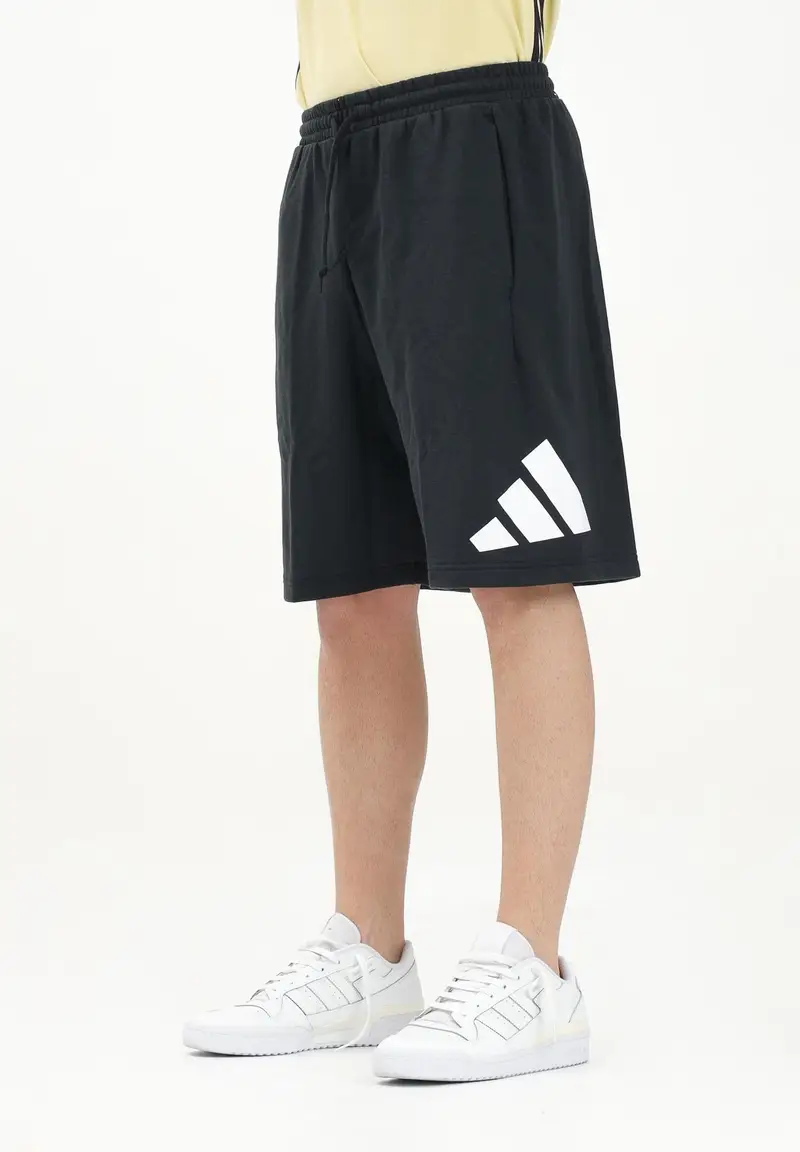 ADIDAS PERFORMANCE Shorts sportivo Essentials Logo Grande French Terry nero da uomo