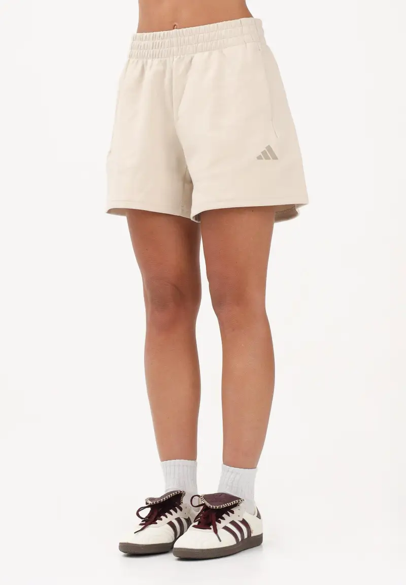 Shorts sportivo Future Icons Small Logo beige da donna