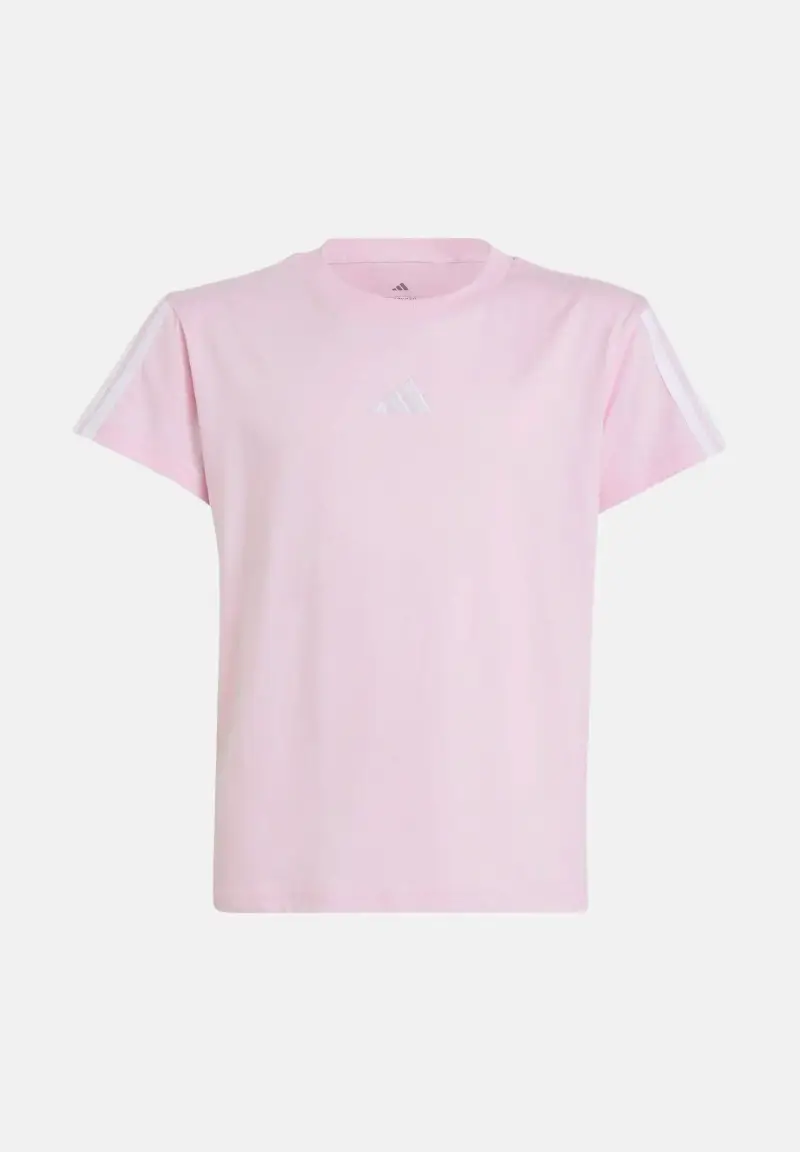 T-shirt a manica corta Essentials rosa da bambina