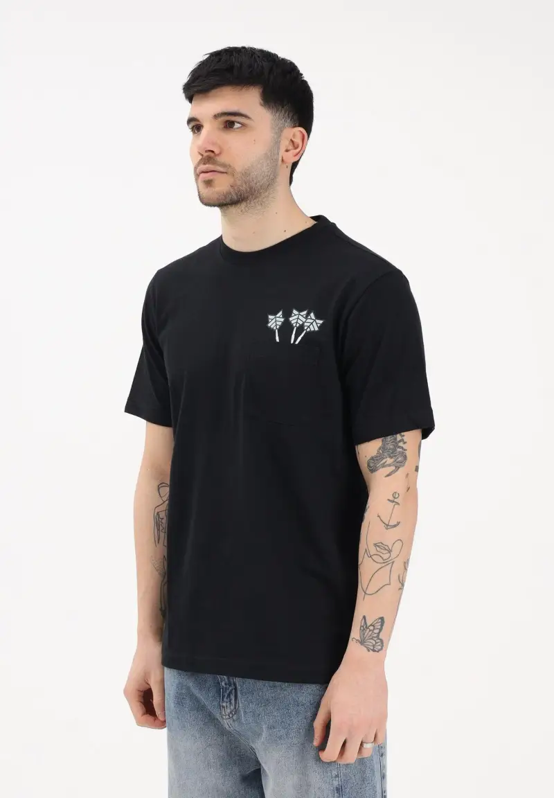 T-shirt a manica corta NOVELTY DART nera da uomo