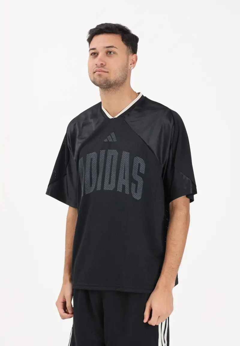 T-shirt a manica corta STADIUM GRAPHIC MESH nera da uomo