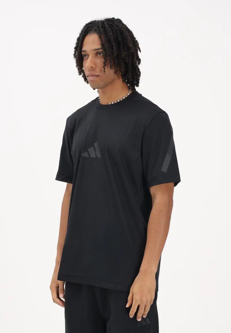 T-shirt a manica corta Z N E nera da uomo