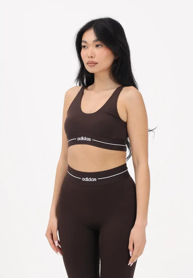 Top Hyperglam Light Support marrone da donna