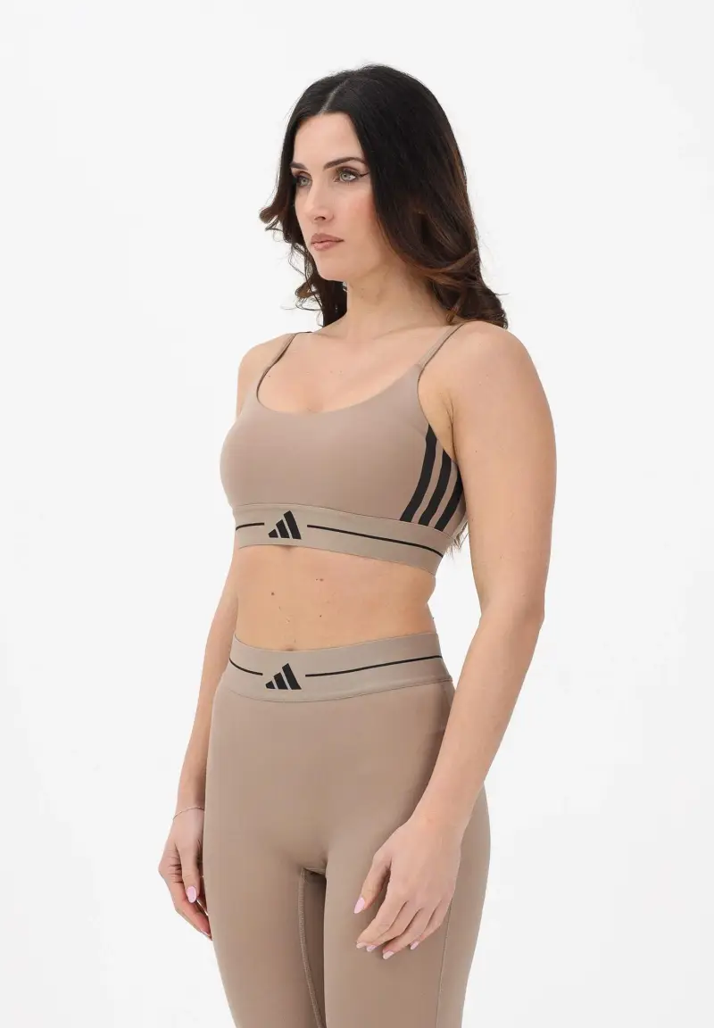Adidas Performance Top Donna Beige 4158238