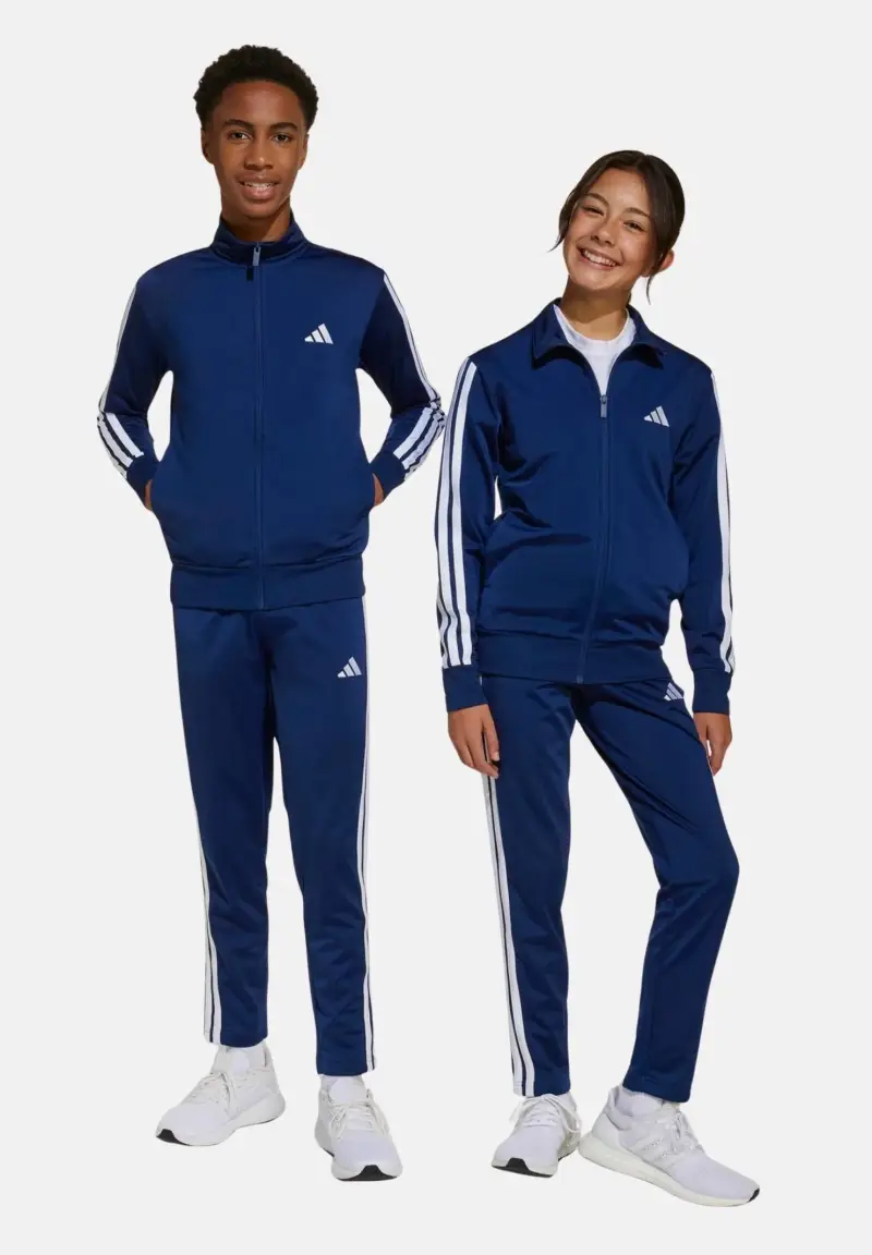 Tuta 3Stripes blu per bambino e bambina miniatura 2