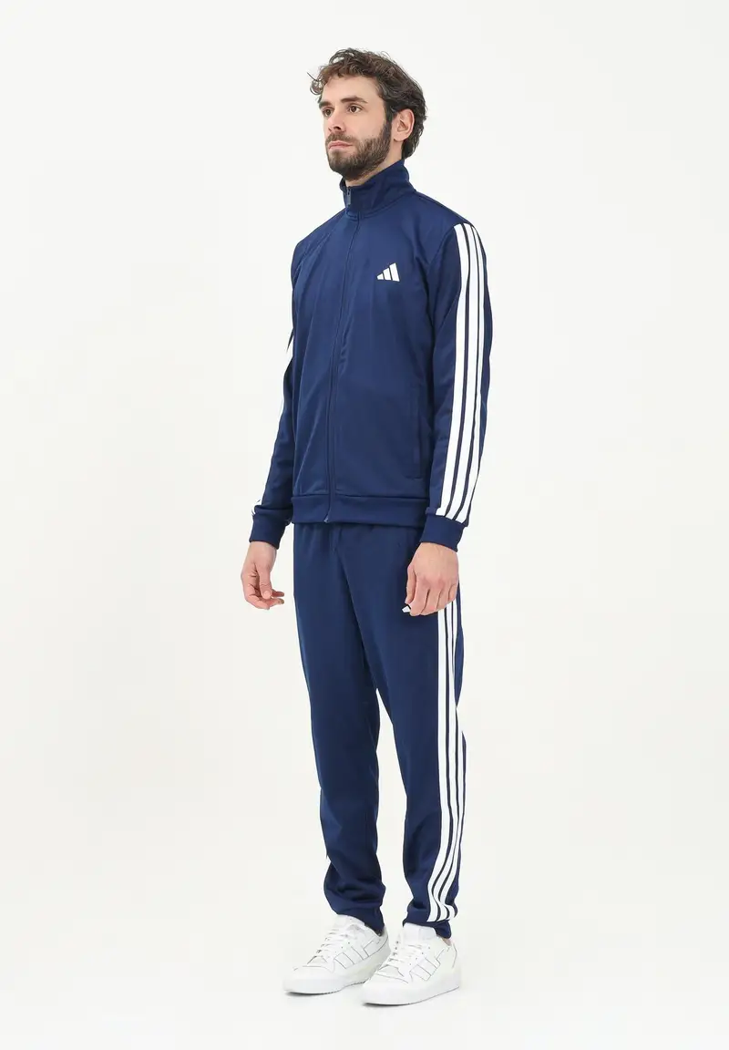 ADIDAS PERFORMANCE Tuta Basic 3-Stripes Tricot blu da uomo