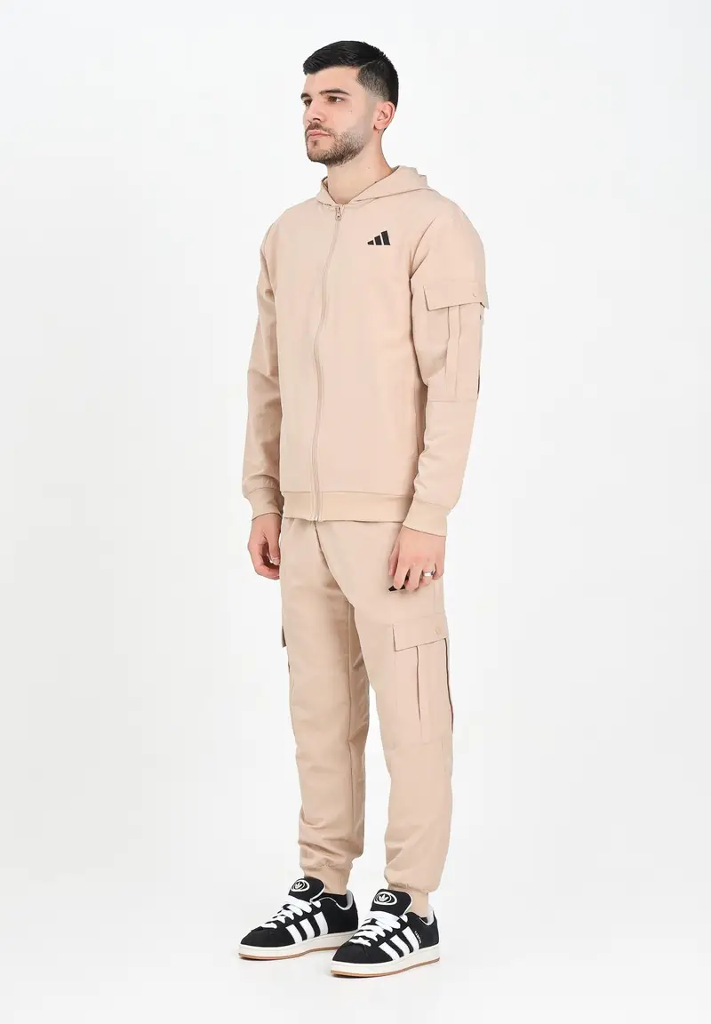 Tuta Cargo beige da uomo