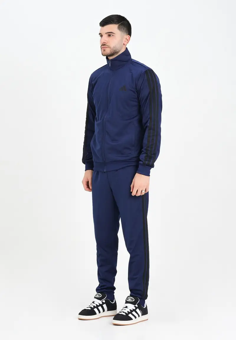 Tuta Essentials 3-Stripes blu da uomo
