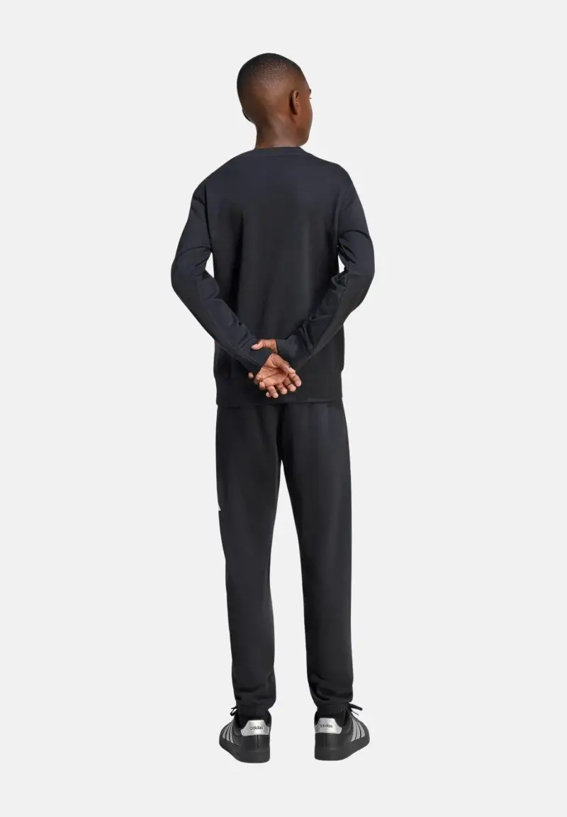 Tuta Essentials Big Logo nera per bambino e bambina miniatura 3