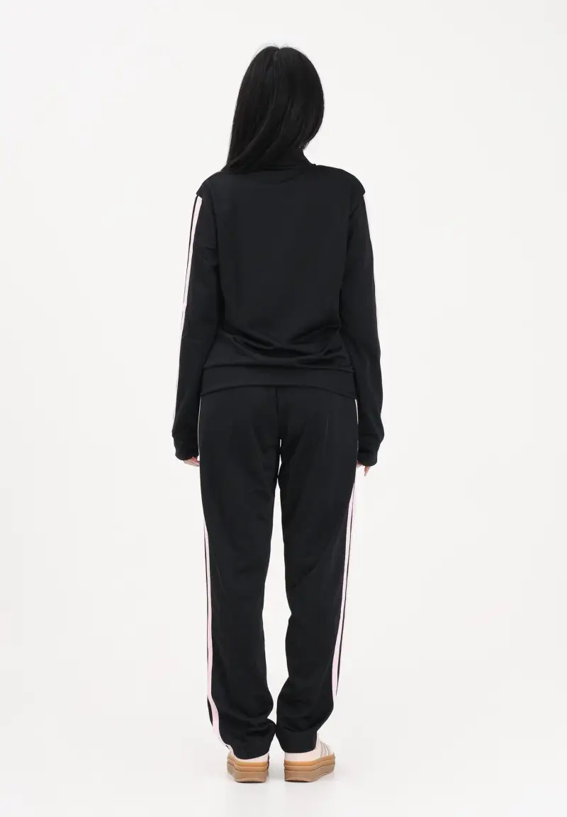 Tuta Essentials nera e rosa da donna miniatura 3