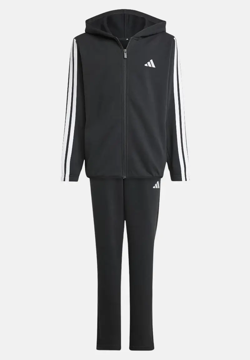 Tuta Essentials nera per bambino e bambina