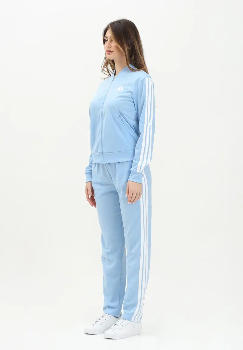 Tuta sportiva Essentials 3-Stripes azzurra da donna