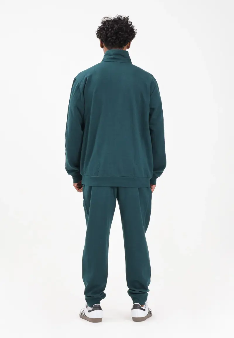 Tuta Sportswear Basic 3-Stripes Fleece verde da uomo miniatura 3