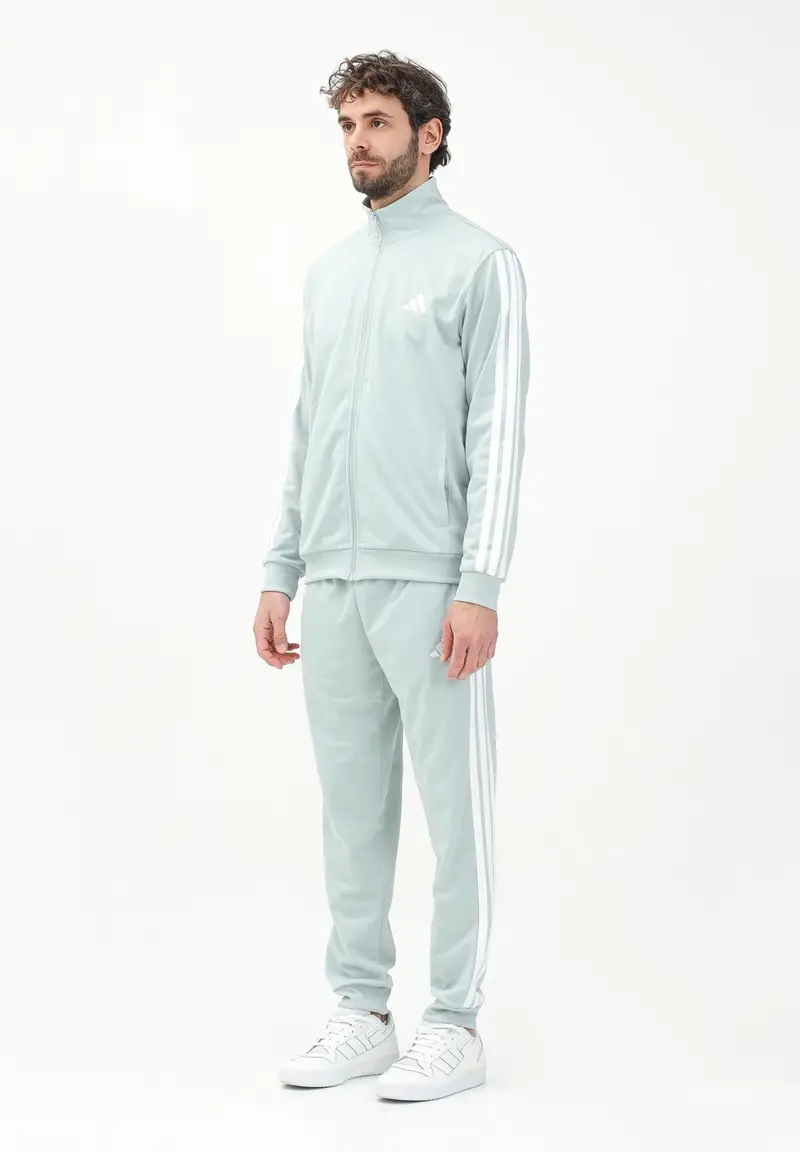 ADIDAS PERFORMANCE Tuta Sportswear Basic 3-Stripes Tricot grigia da uomo