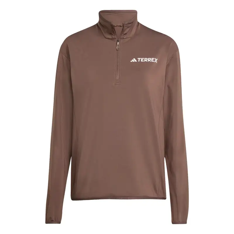 Pile da donna con 1/2 zip adidas Terrex Multi Climawarm