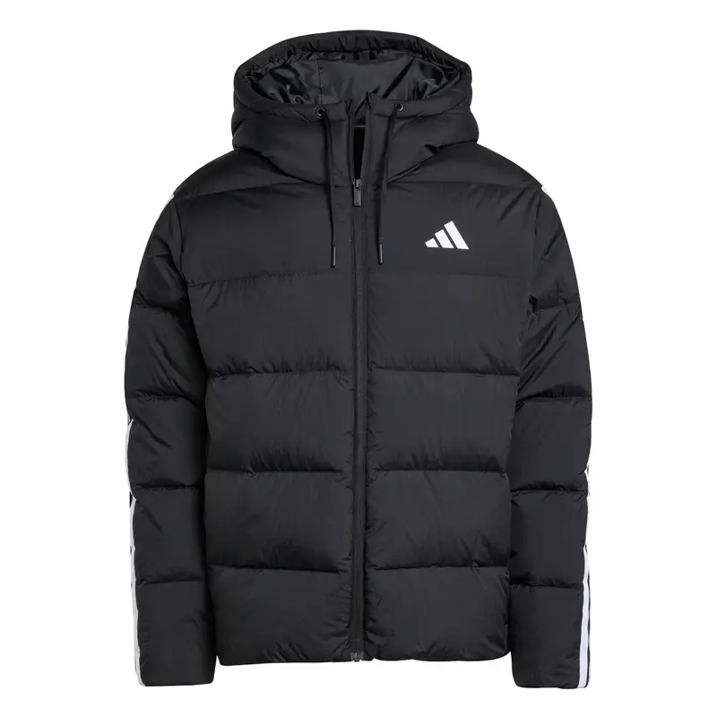 Piumino con cappuccio adidas Essentials 3-Stripes Noir