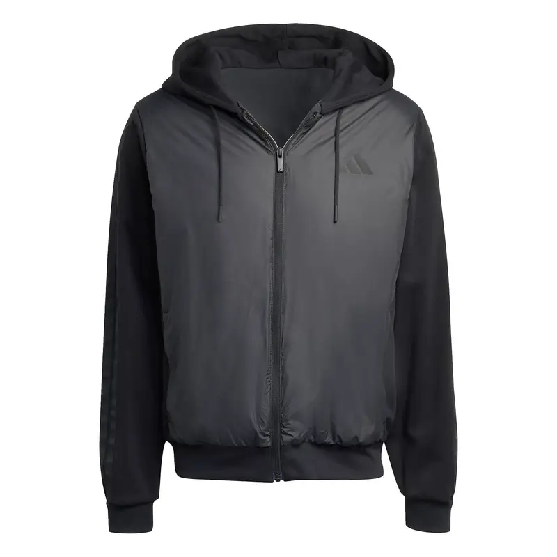 Piumino con cappuccio adidas Essentials Climawarm 3-Stripes Noir