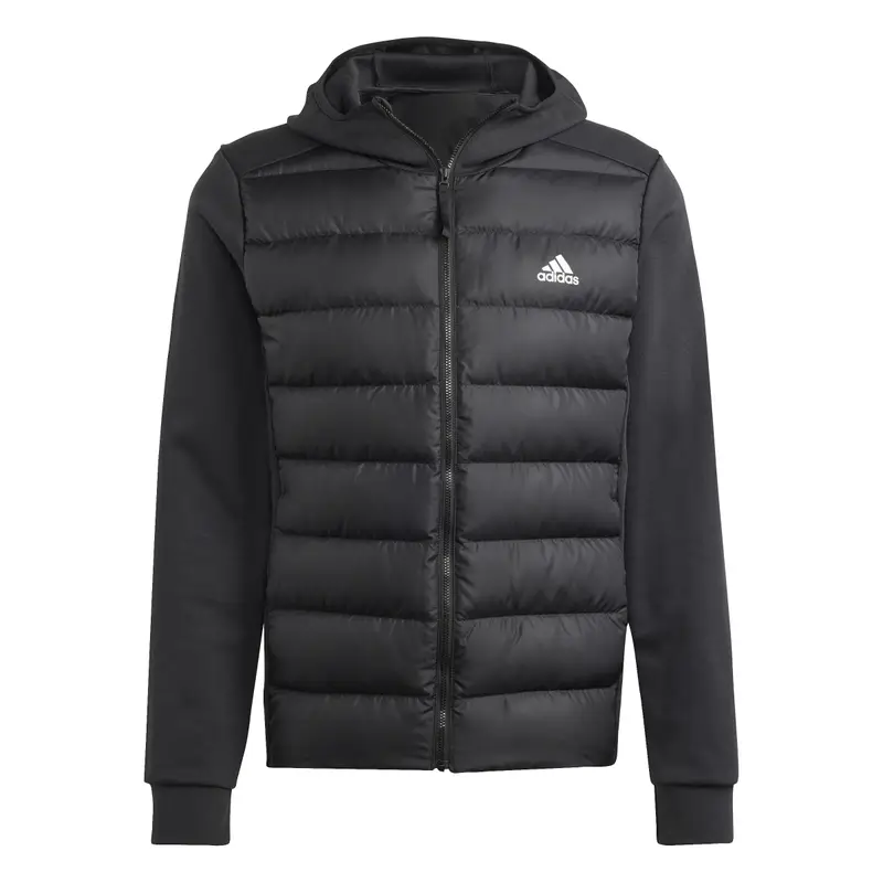 Piumino con cappuccio Adidas Essentials Hybrid Noir