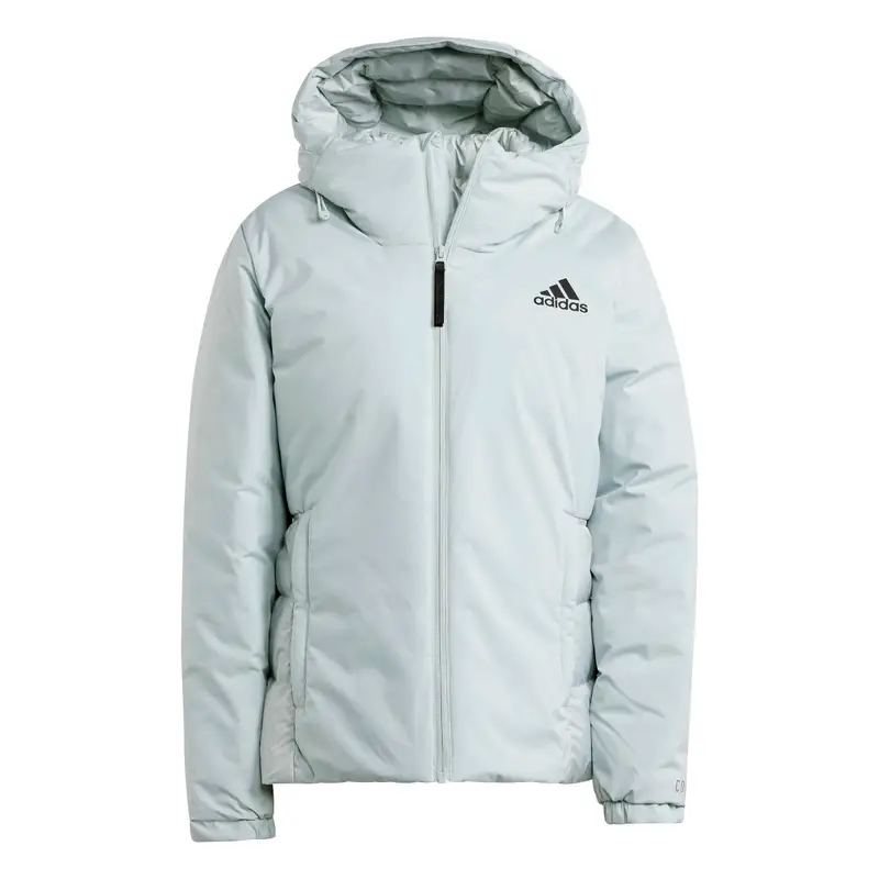 Piumino con cappuccio da donna adidas Traveer Cold.RDY Vert