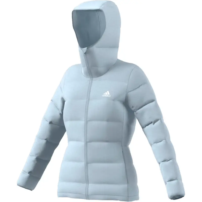 Piumino da donna Adidas Helionic Bleu