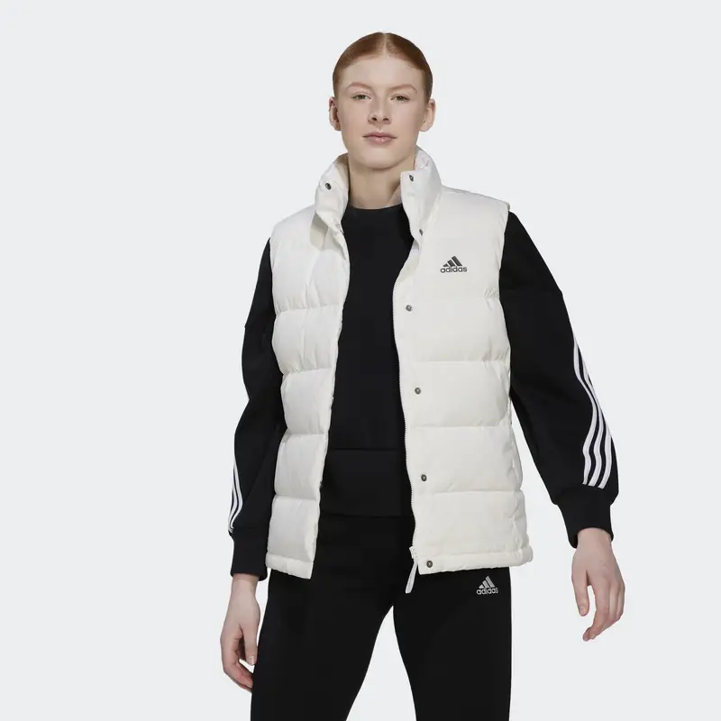 Piumino senza maniche Helionic | Adidas Bianco